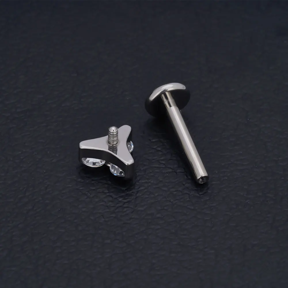 ASTM F136 Titanium Nose Piercing Petal Earrings For Women Labret Lip Rings Goth Ear Tragus Studs Accessories Fine Jewelry