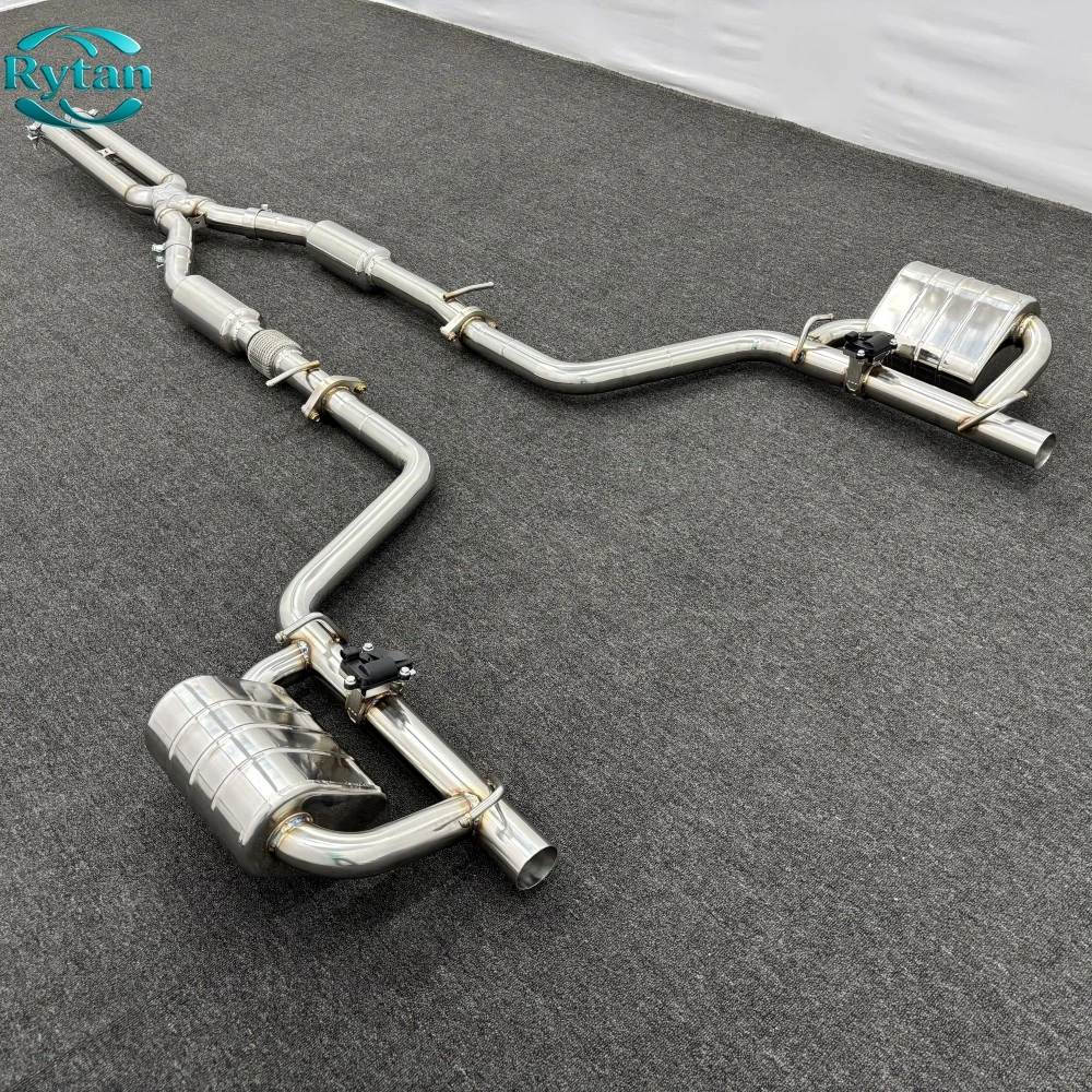 

Valvetronic Valved 304 Stainless Steel Mirror Polished 1.5mm Exhaust System Catback for Dodge Challenger 3.6