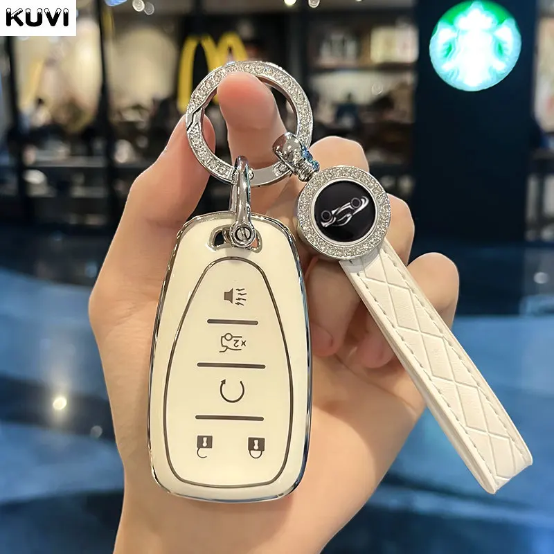 

Автомобильный смарт-ключа из ТПУ, чехол-брелок для Chevrolet Chevy Malibu Camaro Cruze Traverse Spark Equinox Sonic Volt Bolt