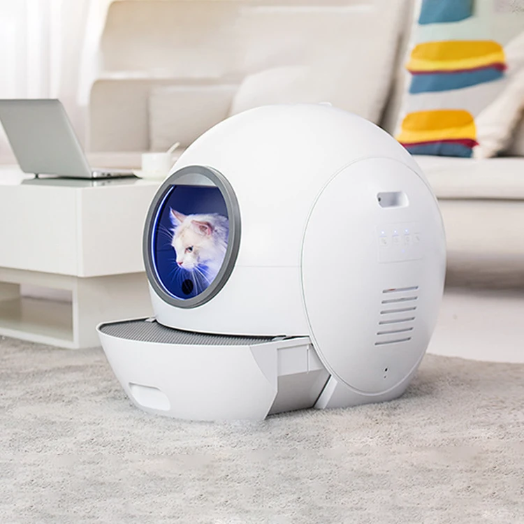 TUYA WiFi Connection Ultra-quiet Automatic Cat Toilet APP Control Self Cleaning Smart Cat Litter Box