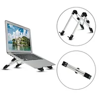 Laptop Stand Lifting Riser Holder Aluminum Height/Angle Adjustable Notebook Cooling Bracket Mobile Phone Tablet Folding Portable