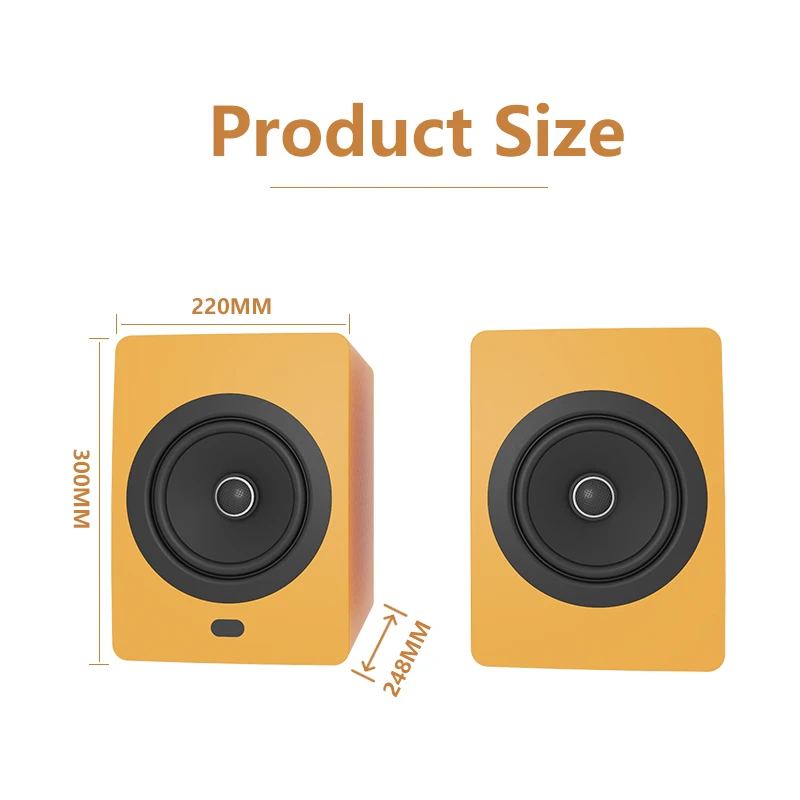 VISTRON With Remote Control Professional Home TWS HiFi Bluetooth Speakers 5.0 Wireless Studio Monitor Speakers
