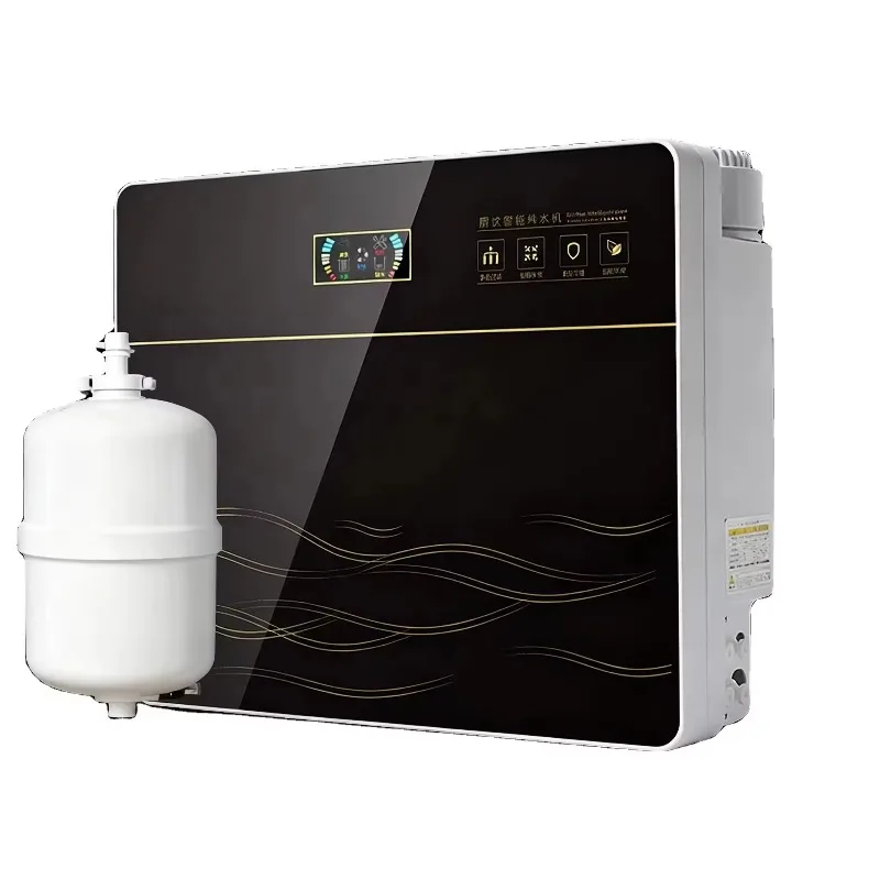 Electric reverse osmosis five-stage water filtration and purification system with self-cleaning function