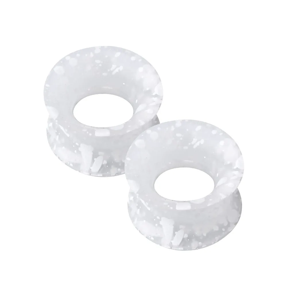 2-8PCS Silicone Ear Gauges Flexible Ear Tunnels Plugs Stretchers Expander Double Flared Flesh Ear Piercing Jewelry for Women Men