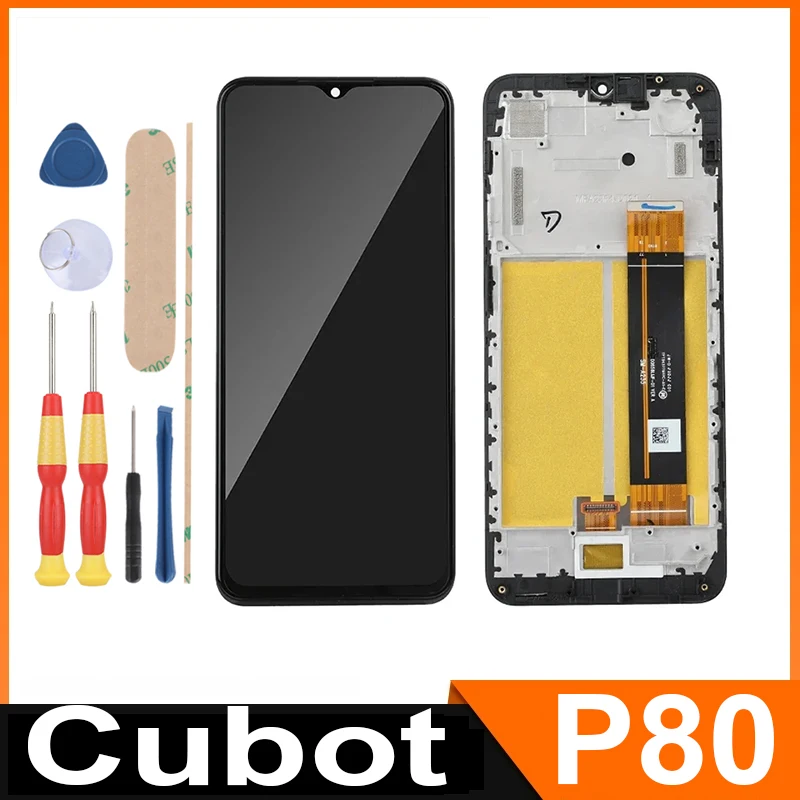 Pantalla LCD para Cubot P80/6,58 "FHD, pantalla táctil, Marco