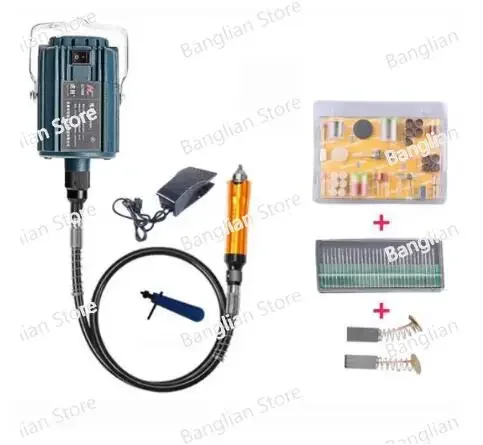 Подвесной металлический фрезерный станок с гибким валом, полировщик, гравировальный станок для резьбы по дереву из нефритового металла, 28000 об/мин, 780 Вт, 220 В