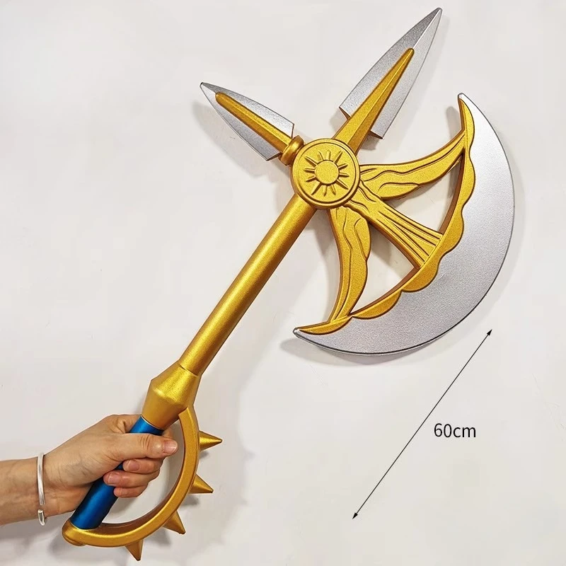 60 سنتيمتر تأثيري اكسسوارات أنيمي سبعة الخطايا المميتة Escanor الشمس توماهوك الإلهي الفأس ريتا بولي Prop الدعامة نموذج تأثيري حلي الدعائم نموذج