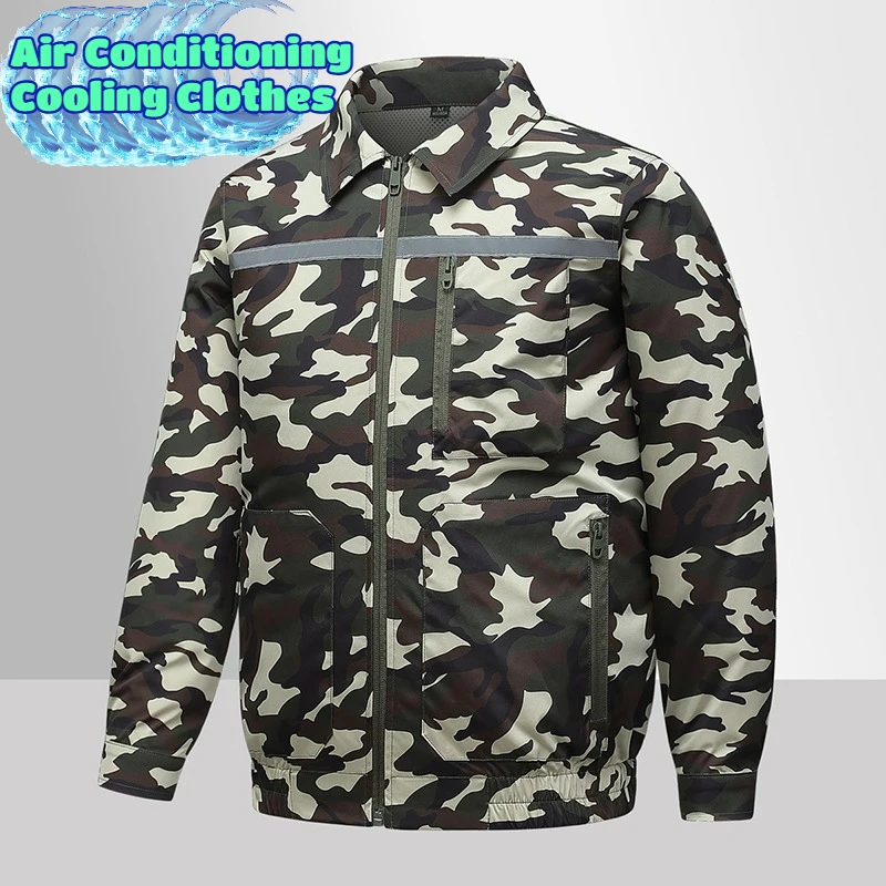 

3 Fan Cooling Jackets Men Smart Cooling Air Conditioning Clothes Outdoor Fishing Workers Refrigeration Ice Coat Hiking Workwear