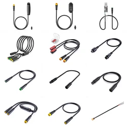 BAFANG Motor Cable Hydraulic Brake Gear Shift Sensor Display Brake Speed Extension Cable USB Programming EB-BUS 1T4 1T2 Cable