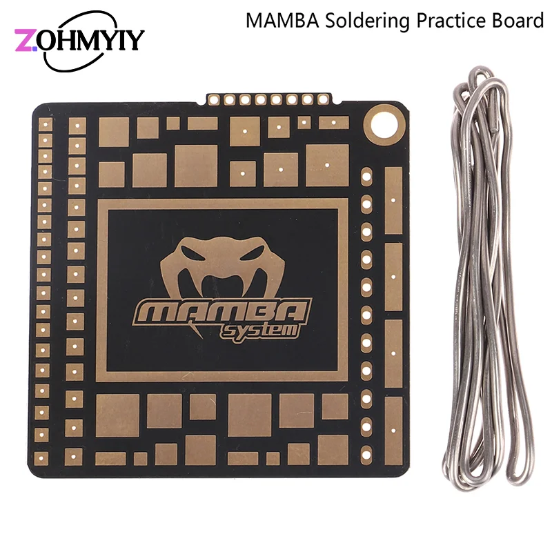 High Quality DIATONE MAMBA Soldering Practice Board 49X49X1.6mm for FPV Beginner New Pilots Improving Soldering Level DIY Parts