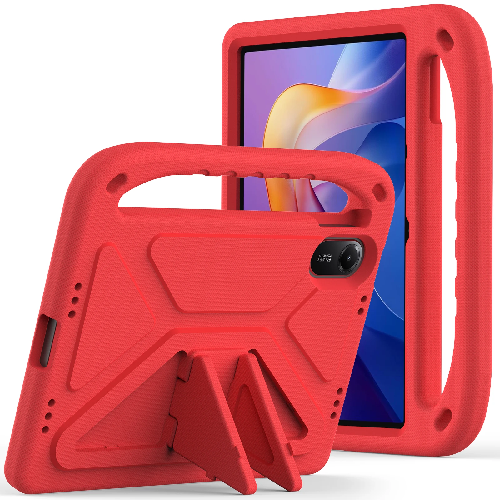 EVA Stand Case voor Xiaomi Poco Pad 8 7 6 5 Pro Redmi Pad 2 Pro SE Schuim Draagbare Handgreep Kinderhoes voor Redmi Pad SE 4G 8.7" - afbeelding 1