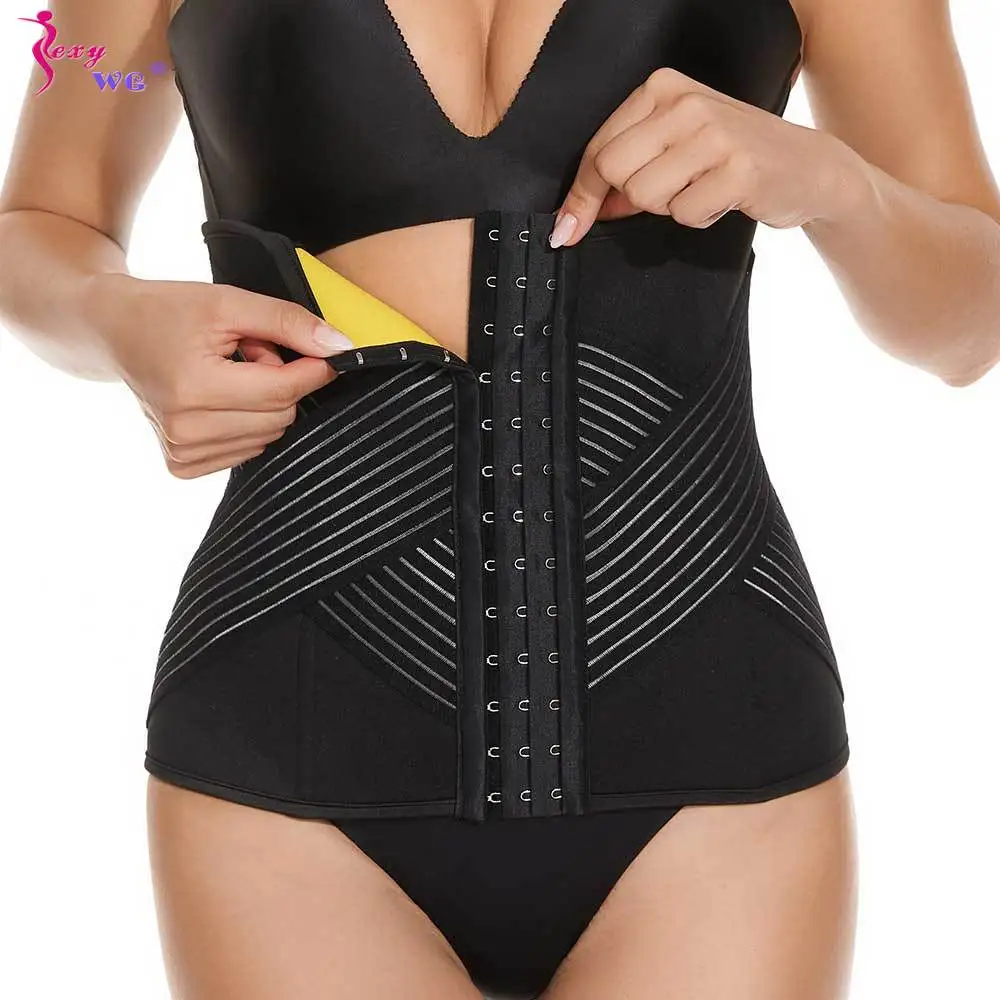 SEXYWG Women Waist Trainer Belly Belt Cincher Weight Loss Girdle Slimming Band Sweat Corset Stomach Wraps Body Shaper Fat Burner