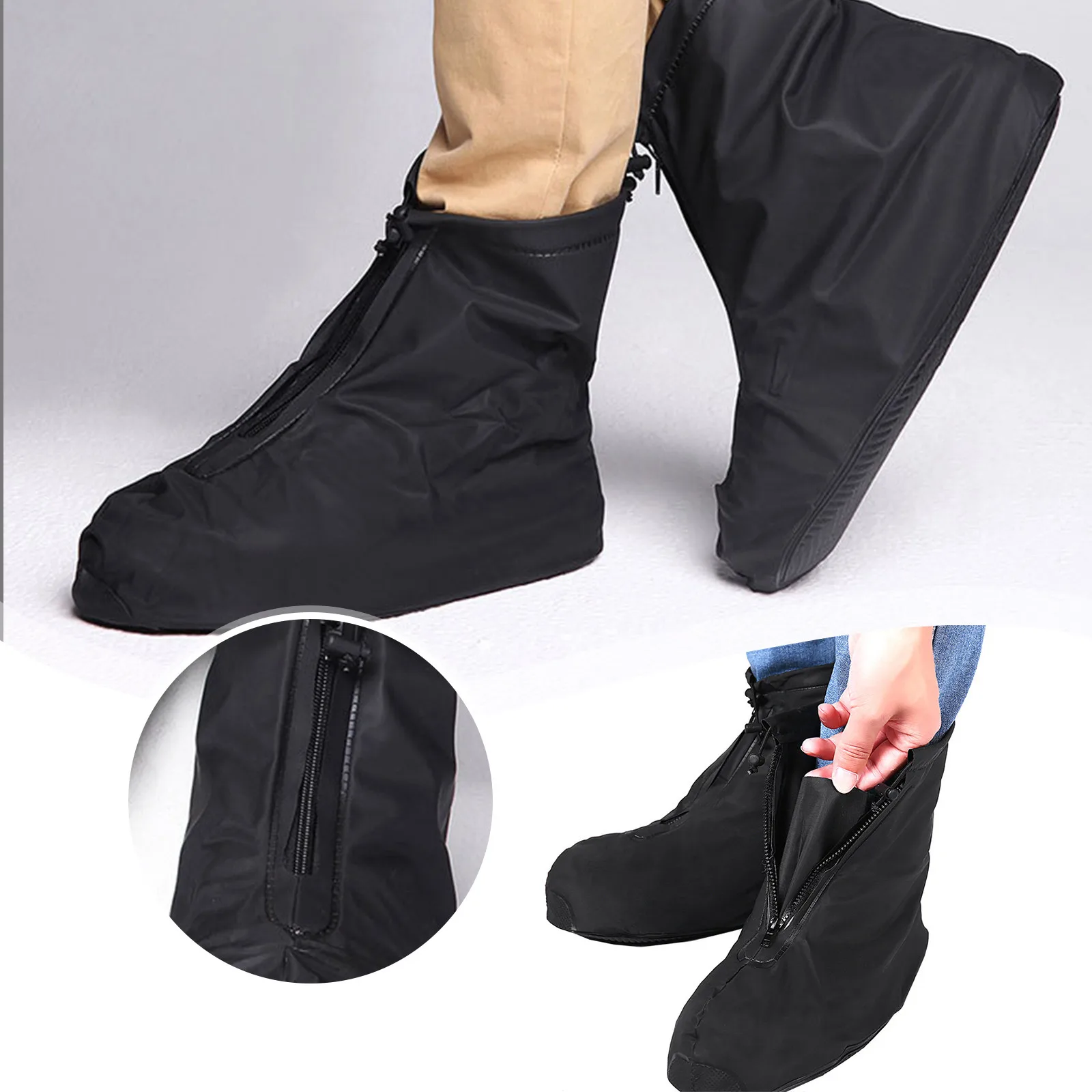 Silicone Waterproof Shoe Cover Unisex Shoes Protectors Rain Boots for Indoor Outdoor Rainy Reusable Quality non-slip shoe Cover