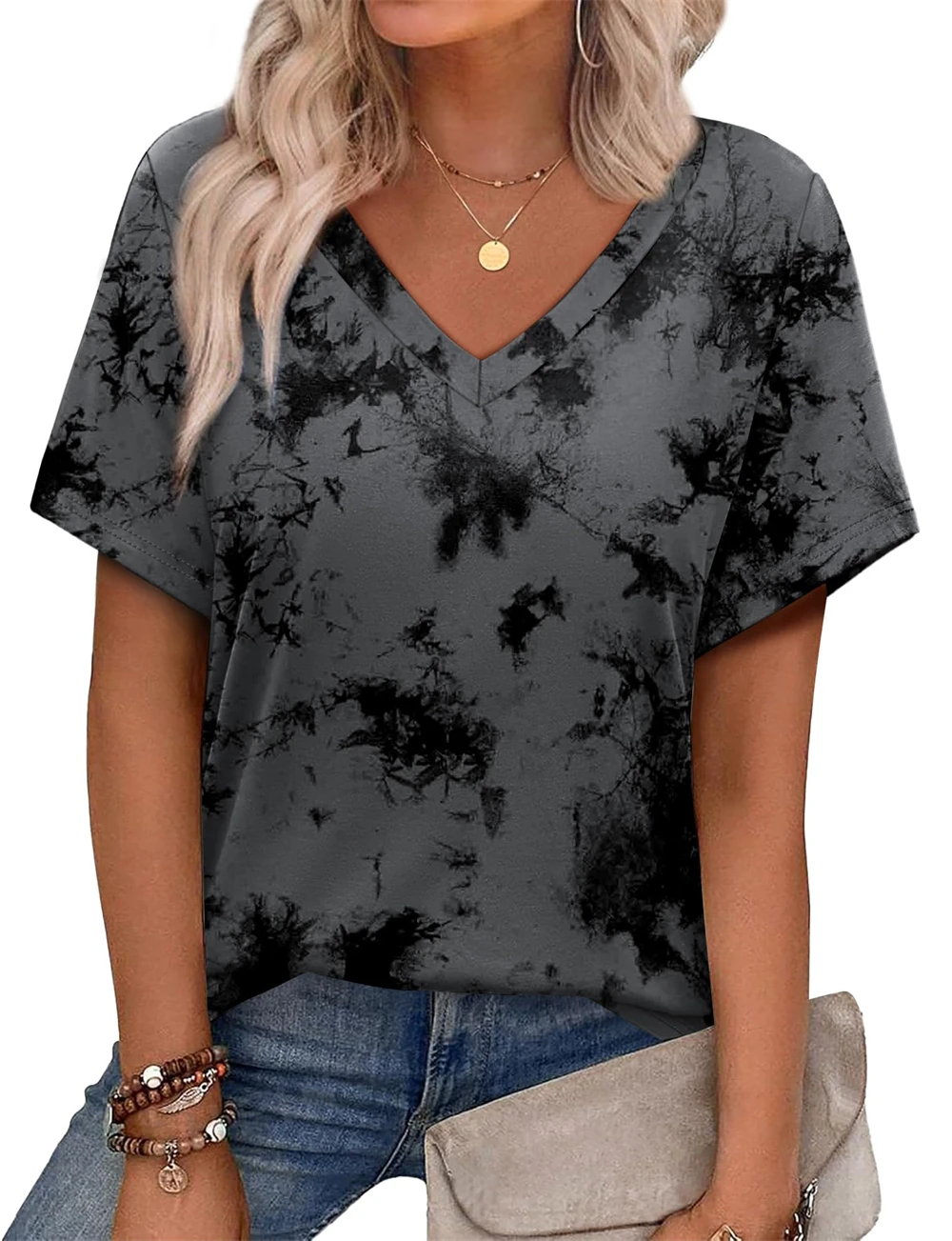 

Fashion Leopard T-Shirts Floral Flower 3D Print Women Summer V-Neck Short Sleeve T Shirt Tees Harajuku Tops Clothing Loose Tees
