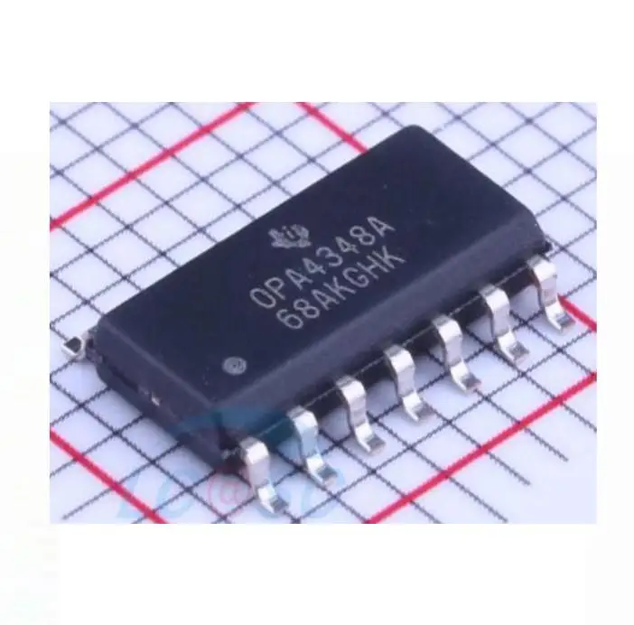 15PCS New original OPA4348AIDR SOP14 OPA4348A (Electronic Component)
