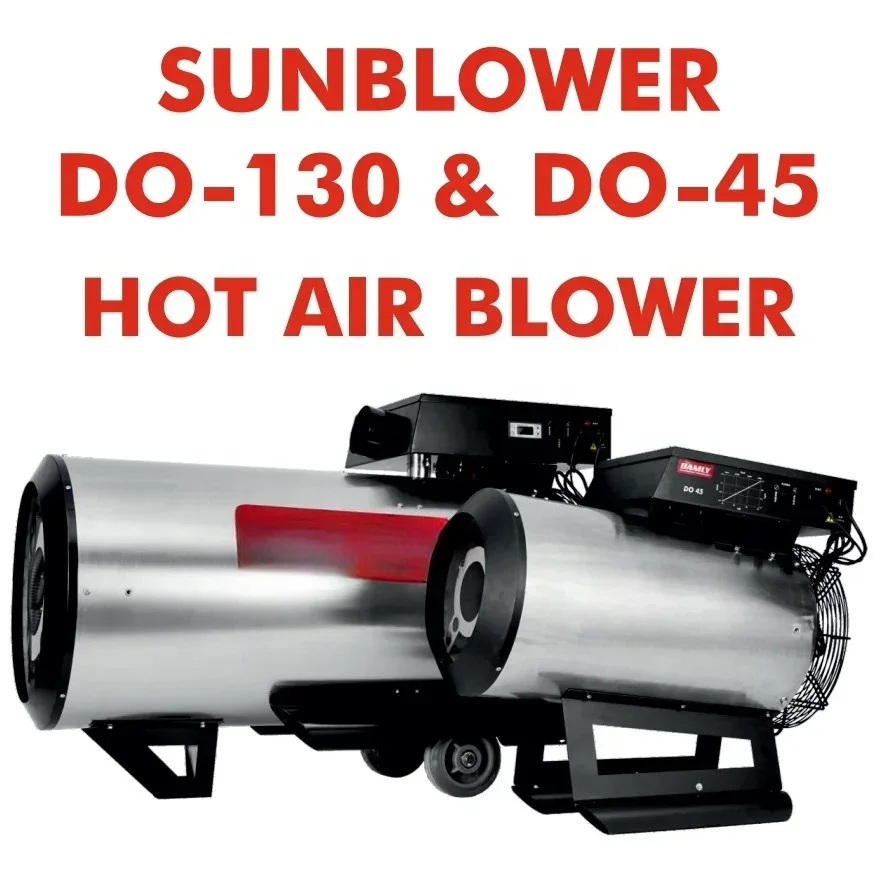 

Hot air Blower Brand Sun Blower DO-130 DO-45 Hot air Blower Use in Poultry and Swine Farm