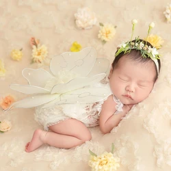 0-1 Month Baby Girl Photo Props Creative Butterfly Wings Newborn Photography Props Infant Posing Decorative Accessories