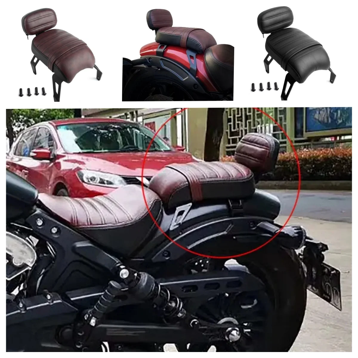 Motorcycle Accessories Sissy Bar Multi-Purpose Driver Passenger Backrest For Indian Scout Bobber 2018-2024 Motorcycle Backrest