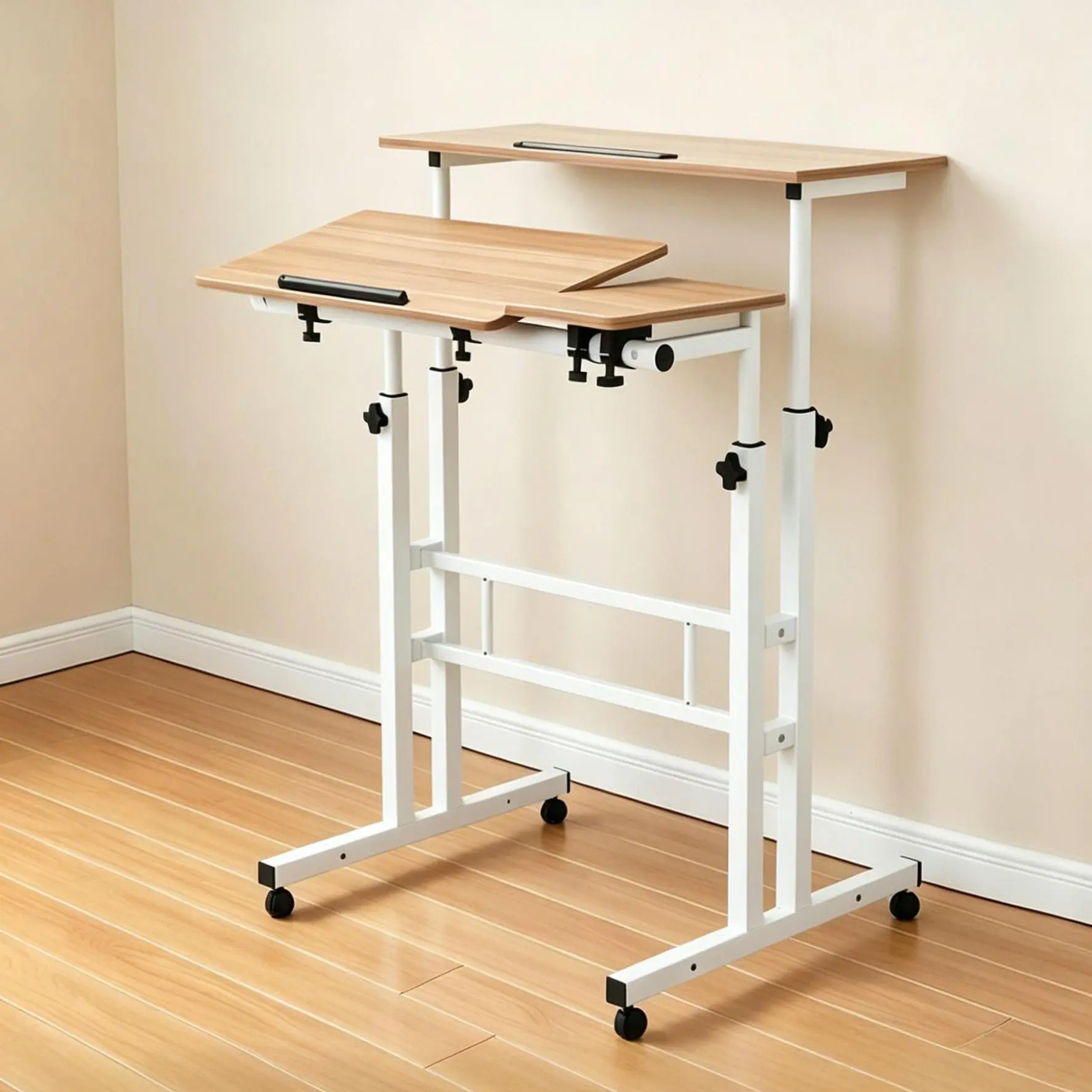 Standing Desk Split Multi-Function Electric Height Adjustable Sit Stand Computer Table Simple Mobile Workstation