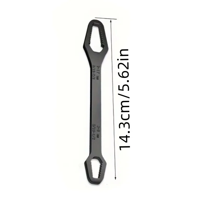 1pc  3-17mm Multifunctional Double End Box Wrench Hexagonal Solid Wrench for Tightening Various Diameter Screws and Nuts