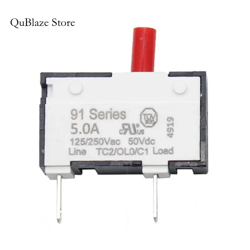 

Kuoyuh 91 Series Circuit Breaker 5.0A Manual Reset Thermal Overload Protector