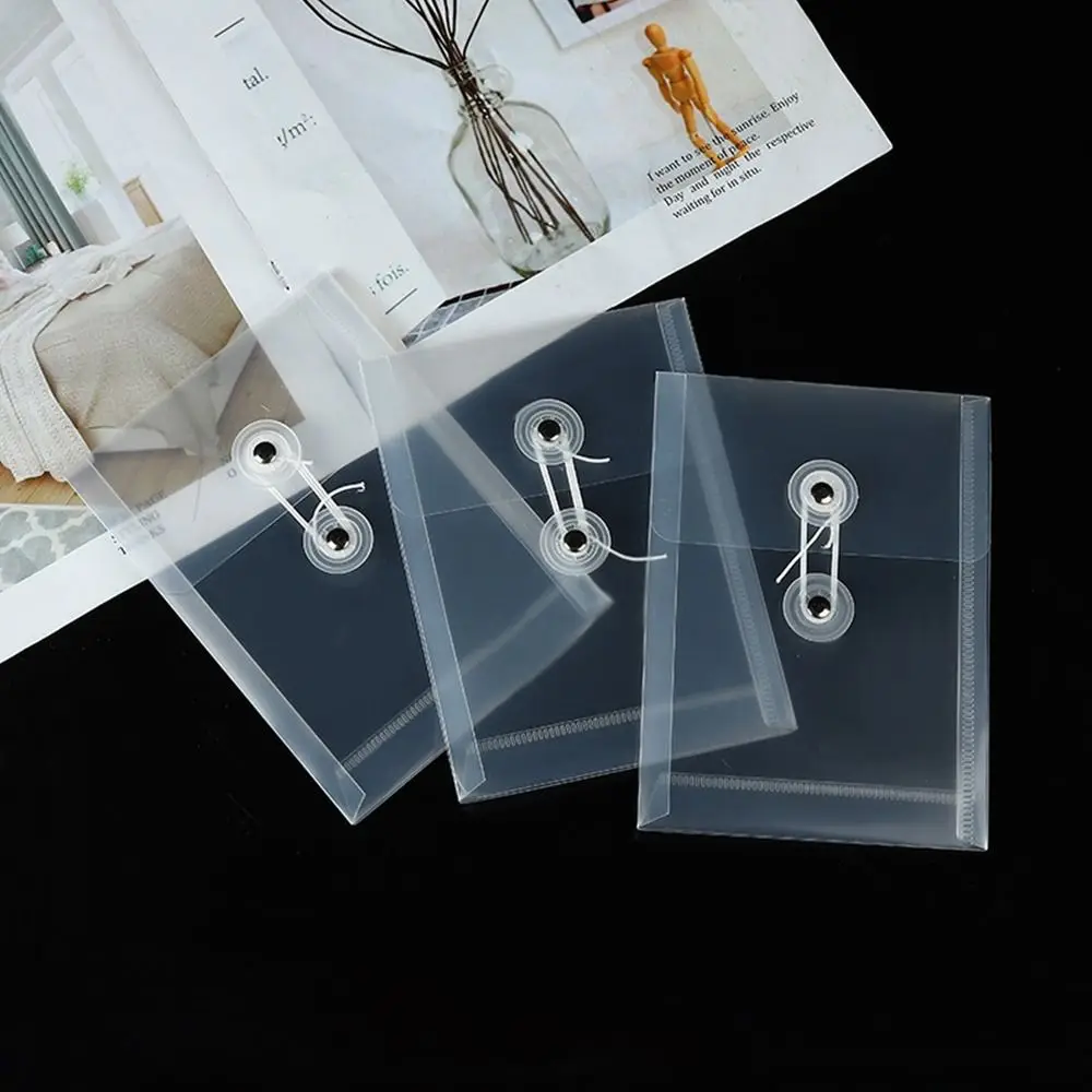 High Quality A5/A6 File Folder Waterproof Transparent Document Folder Plastic Filling Organizer School Office