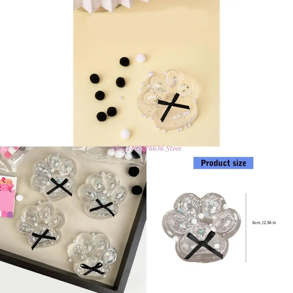 

R6FD Soft Press Sequined Cats лапы декомпрессирующие игрушки Sensory Relaxing Toy For Office