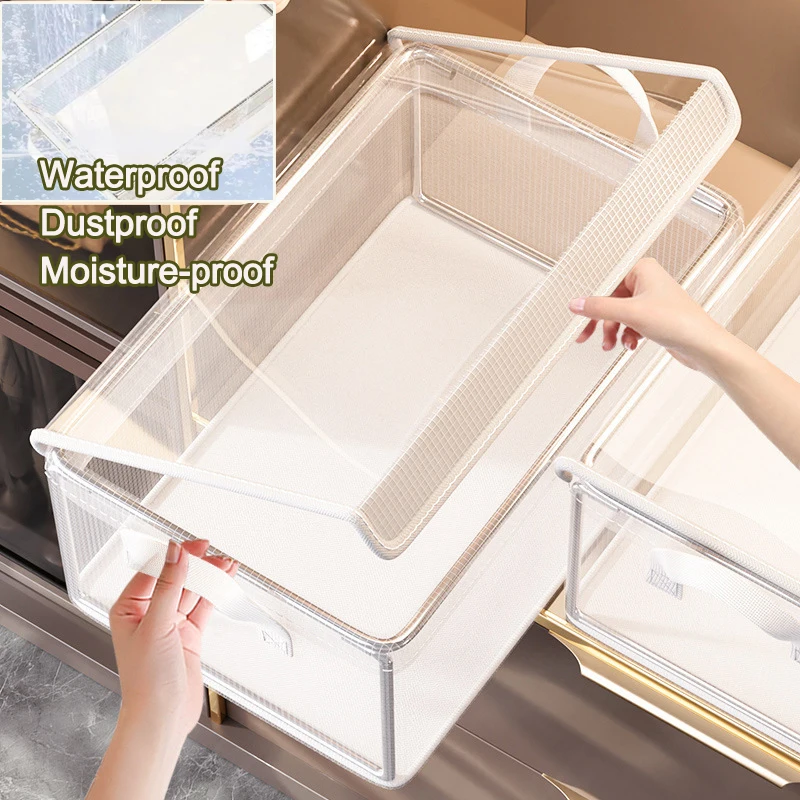 Clothes Organizer Trousers Clothing Jeans Storage Box Wardrobe Closet Organization Underwear Bra Socks Compartment Box Cabinet