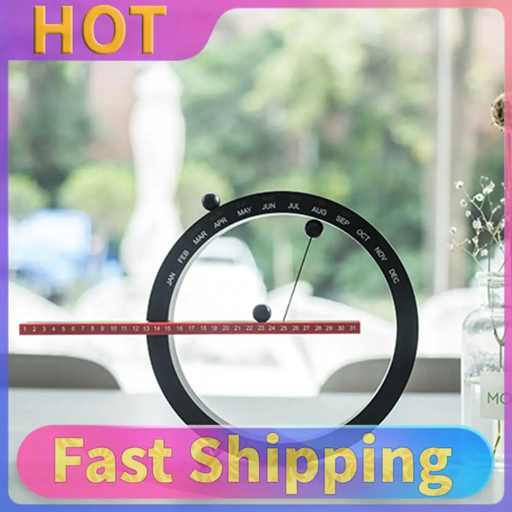 

Magnetic Ball Perpetual Calendar with Month Week Date Desktop Calendar Decor Novelty Desk Calendar for Bedroom Ornament