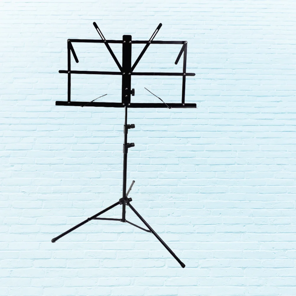 

Small Portable Music Stands Steel Metal Folding Guitar Tray Adjustable Holder up