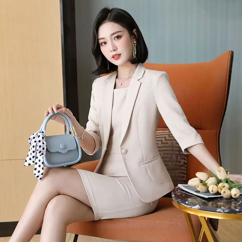 3-A84  Professional suits for women 2022 new spring and summer suits and skirts dr twce suits slim fit fashion formal work cl