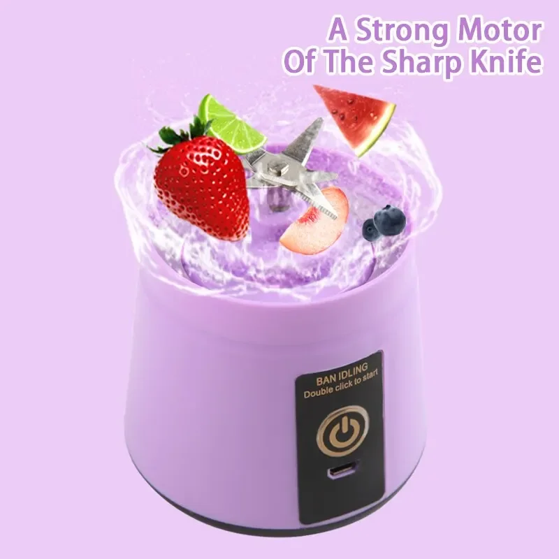 Powerful Portable Blender for Smoothie Shakes Magnetic Charging Food Processor Fruit Mixer Machine Mini Juicer Blender Cup