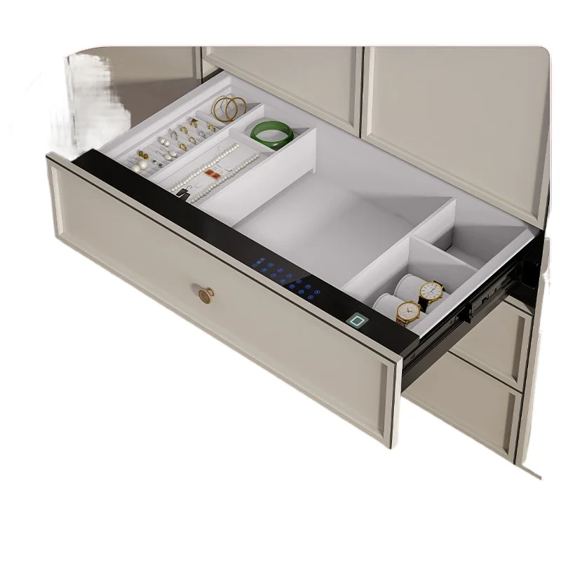 

Невидимый безопасный бытовой шкаф с выдвижным ящиком, небольшой встроенный шкаф с паролем по отпечатку пальца, полностью стальной