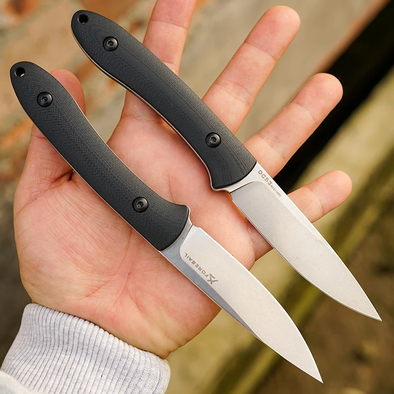 

Нож FORESAIL DC53 со стальным лезвием и рукоятью G10, острый, с фиксированным клинком, для кухни, кемпинга, выживания на природе, охоты, EDC, рыболовный нож
