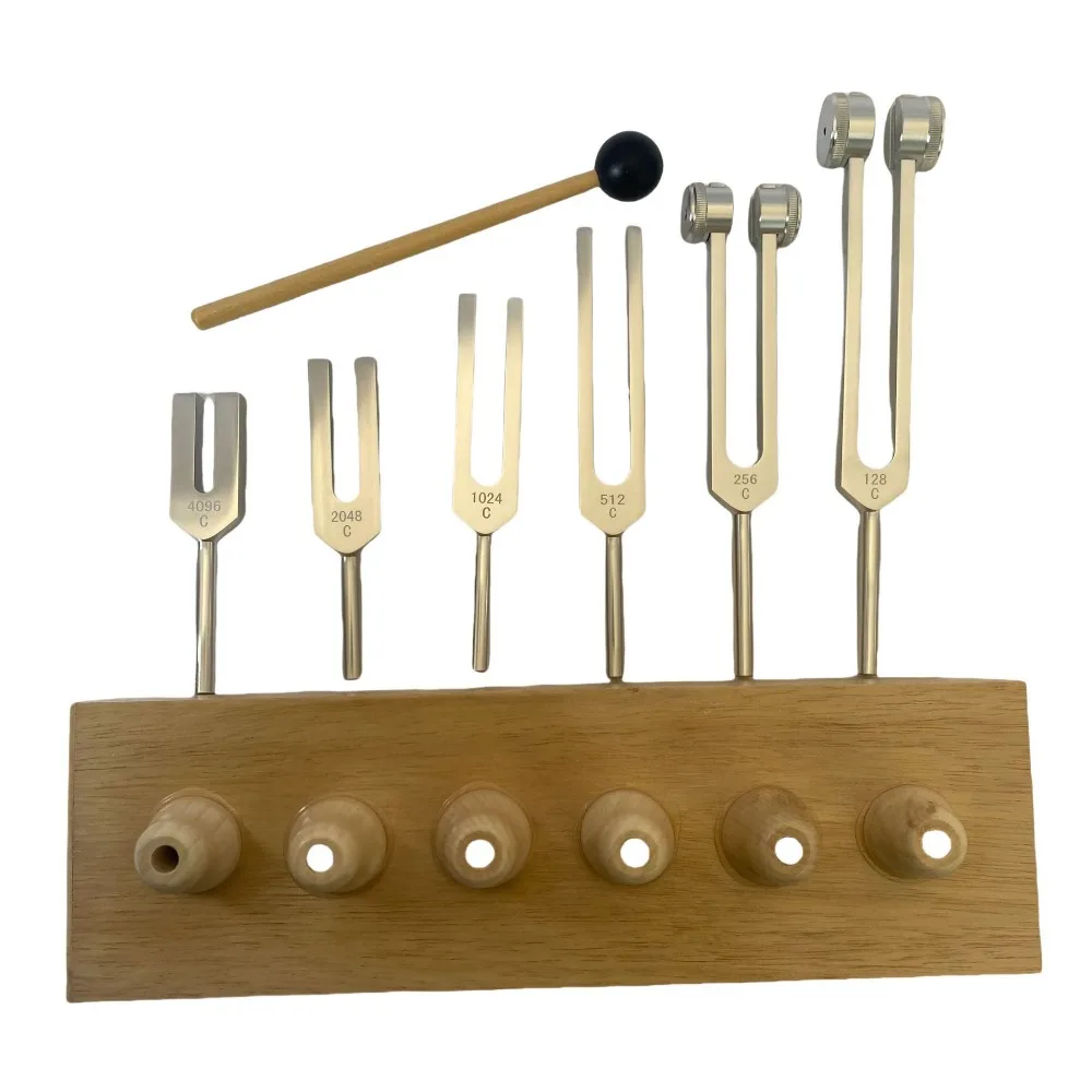 アルミ合金製音叉 128Hz 256Hz 512Hz チャクラヒーリング音叉セット 1024Hz 2048Hz 4096Hz サウンドセラピー瞑想