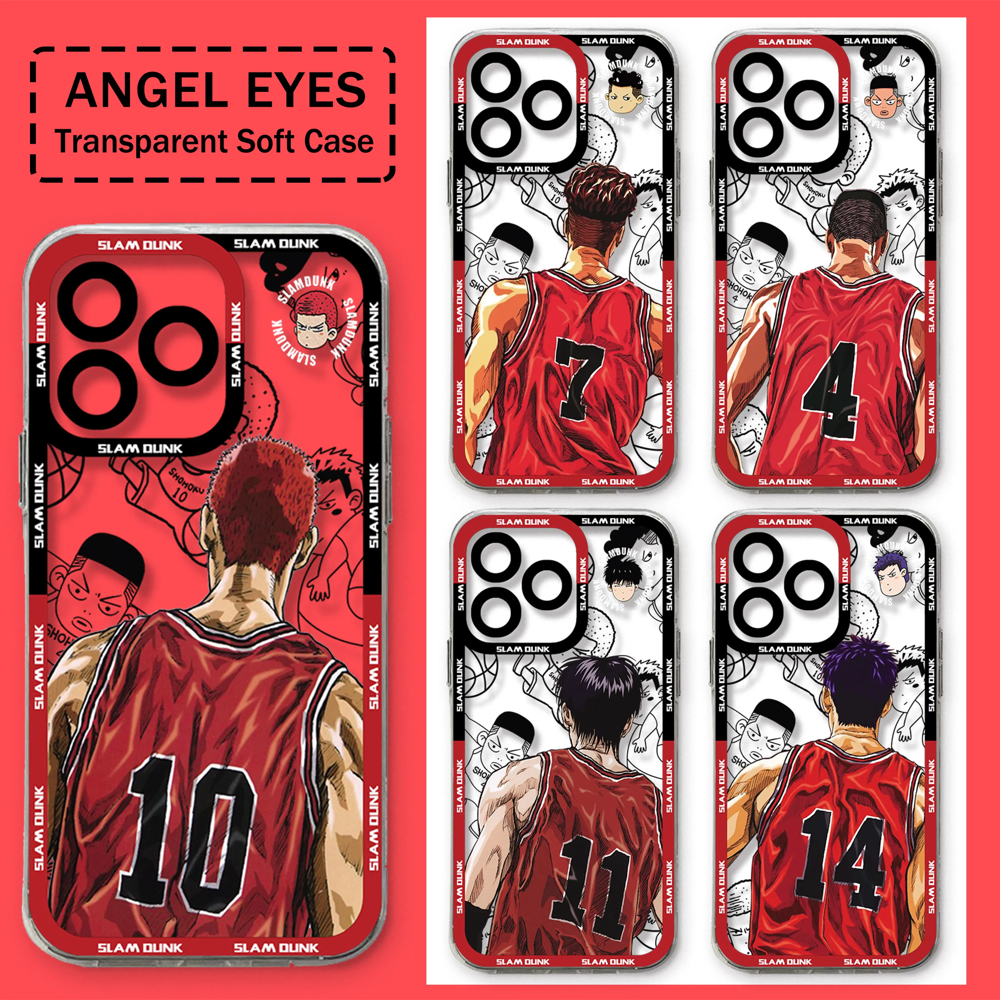 Custodia per telefono Hotblood Anime SLAM DUNK per Samsung S24 S23 S22 S21 S20 S10 FE Note20 Note10 Plus Ultra Lite 5G Cover morbida in TPU