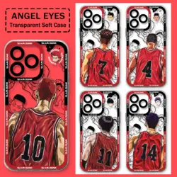 Custodia per telefono Hotblood Anime SLAM DUNK per Samsung S24 S23 S22 S21 S20 S10 FE Note20 Note10 Plus Ultra Lite 5G Cover morbida in TPU trasparente