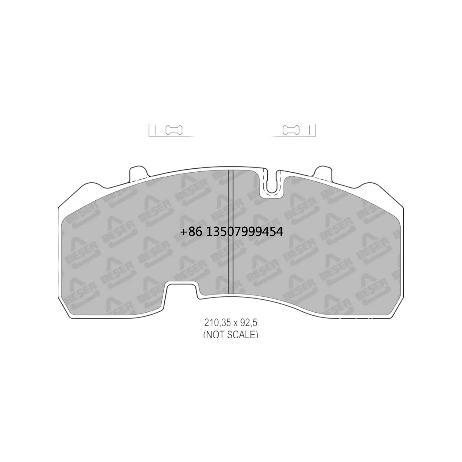 

BPW Front Brake Pad Set for Mercedes Atego Heavy Duty Truck Brake Parts Beser 098102930/29165 Condition New