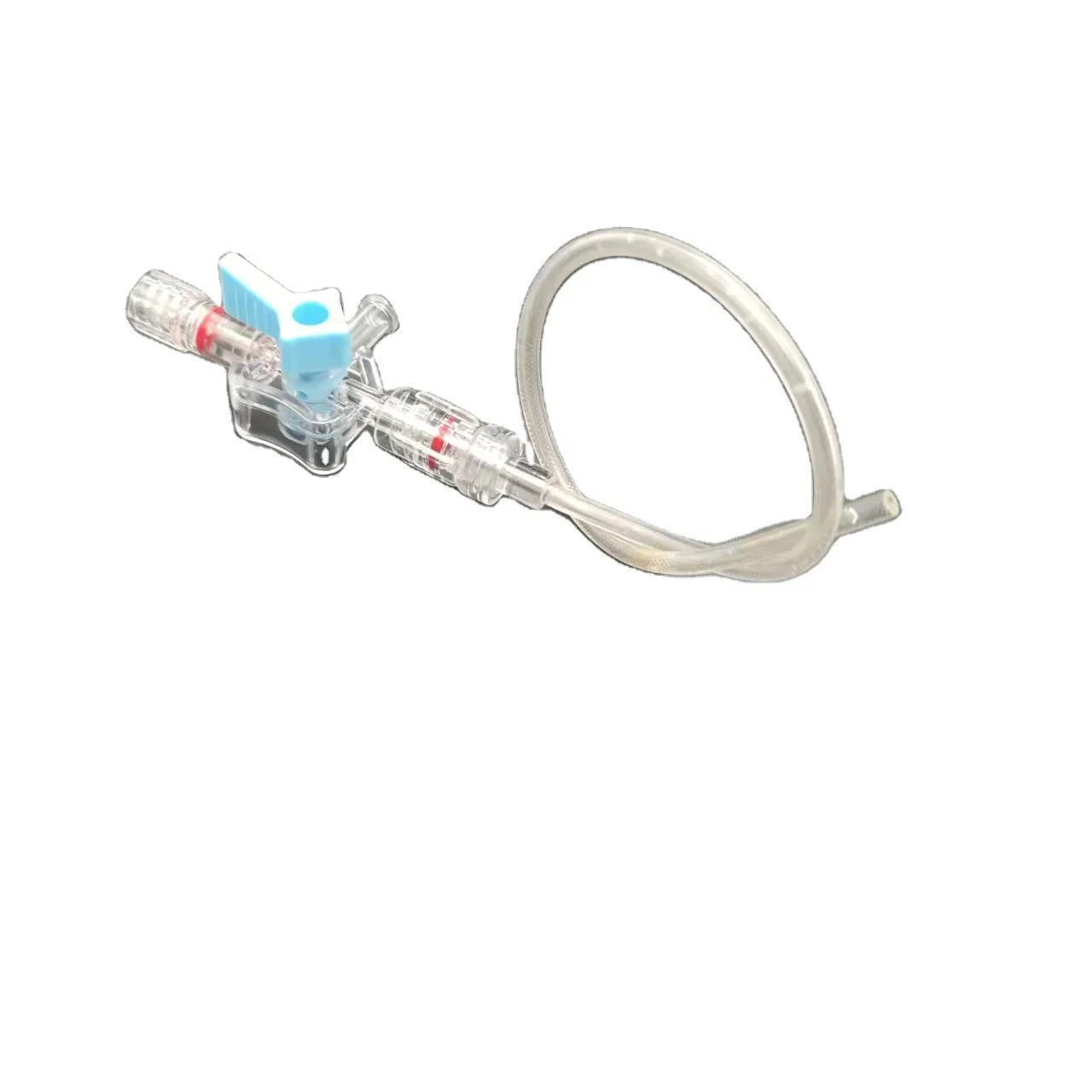 

Angiography Manifold Medical PTCA Kit for Inflator device Implants CE&ISO 3-way Stopcock with Extension Tubing