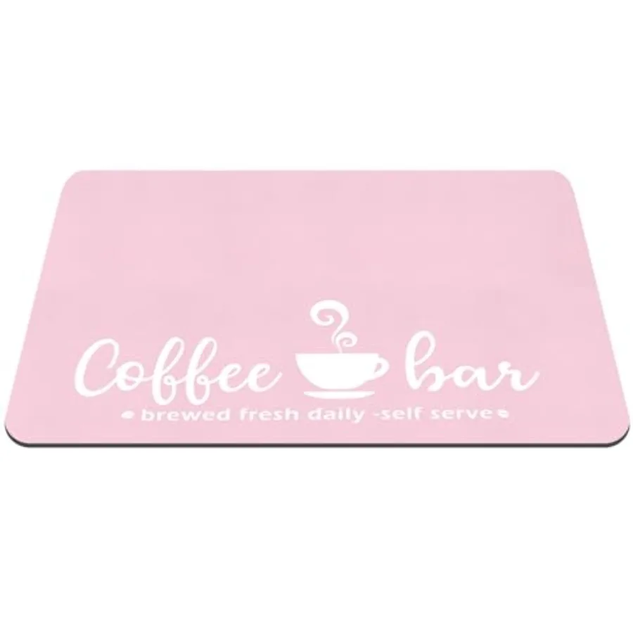 

Розовый коврик для кофе-бара Queekay, кухонные аксессуары для столешницы, впитывающая сушилка посуды, коврик для кофеварки с резиновой подкладкой, коврик для горшка 24x16