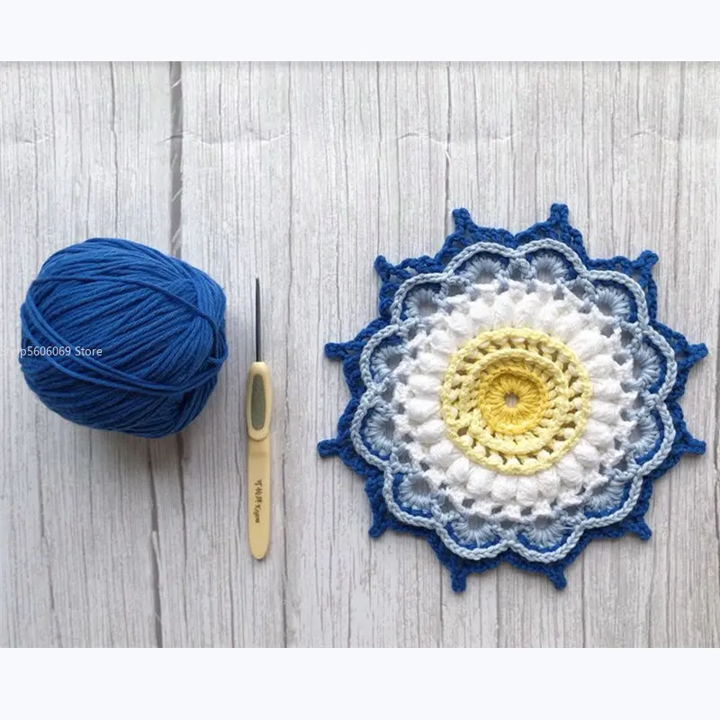 Теплоизоляционный коврик Edelweiss, 19 см, набор вязаных вручную подставок, шерстяной изоляционный коврик