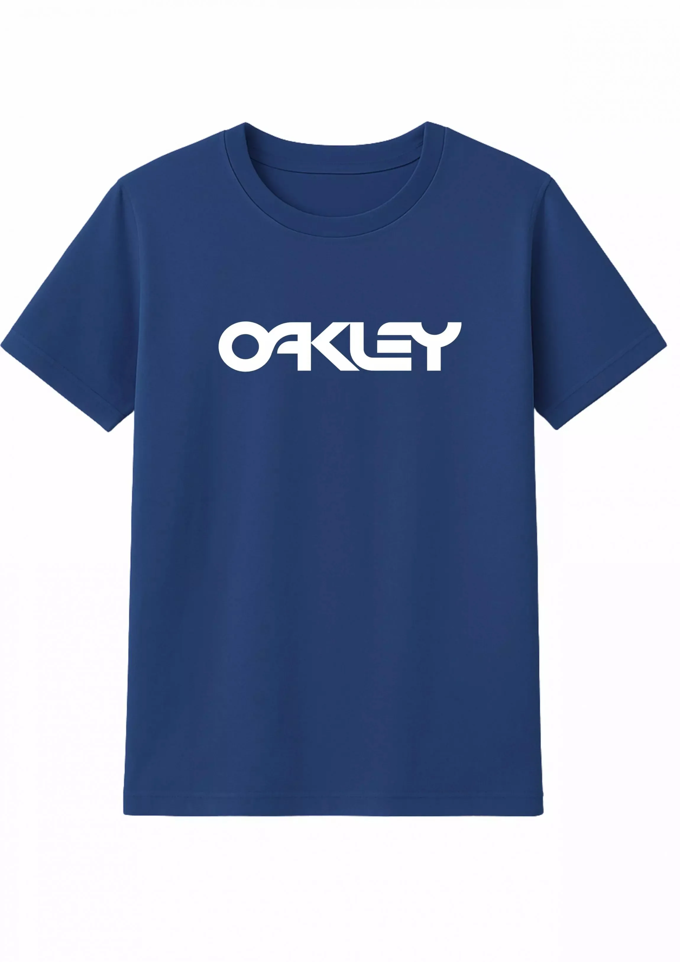 Oakley Escrito Kaus Katun Grafis Uniseks Pria Wanita Musim Panas Lengan Pendek Kaus Merek Fashion Atasan Retro Antik Kasual Mewah