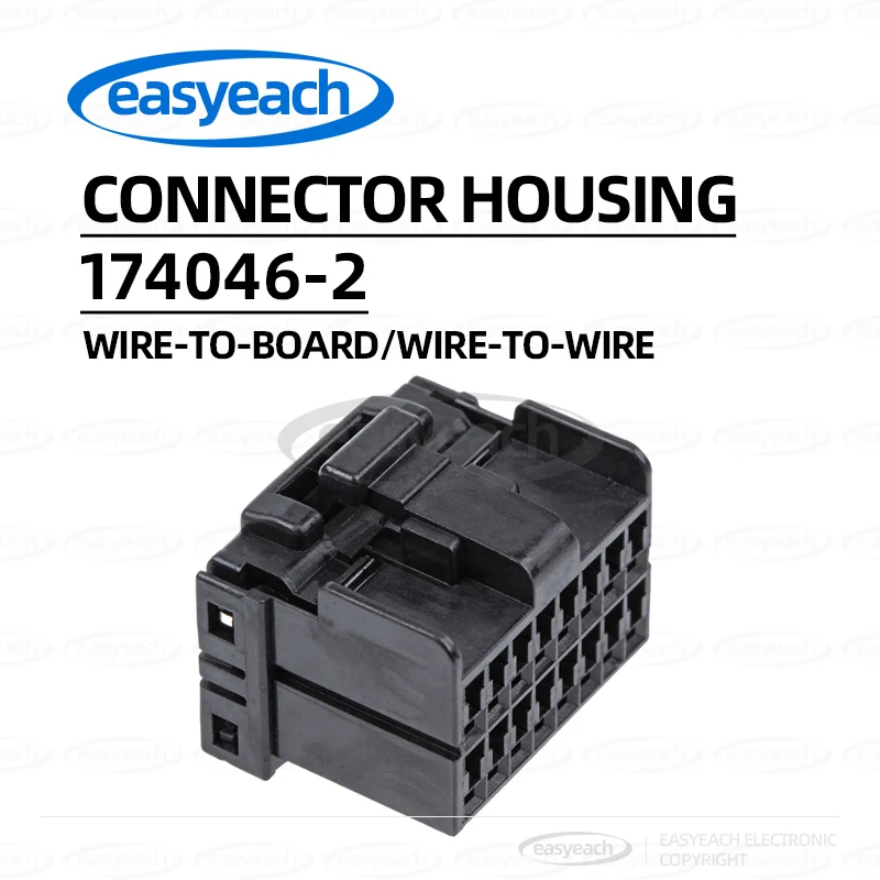 

50 шт. Корпус разъема 174046-2, 16-контактный, 2,5 мм, пластиковый корпус, гнездовой разъем