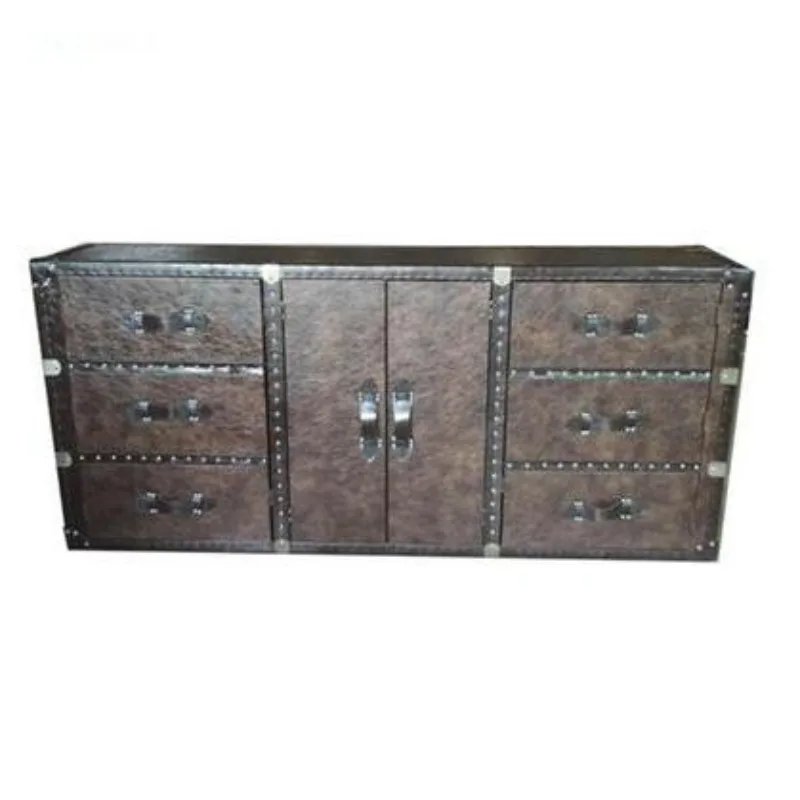 

Simple living room coffee table bar TV cabinet combination American country