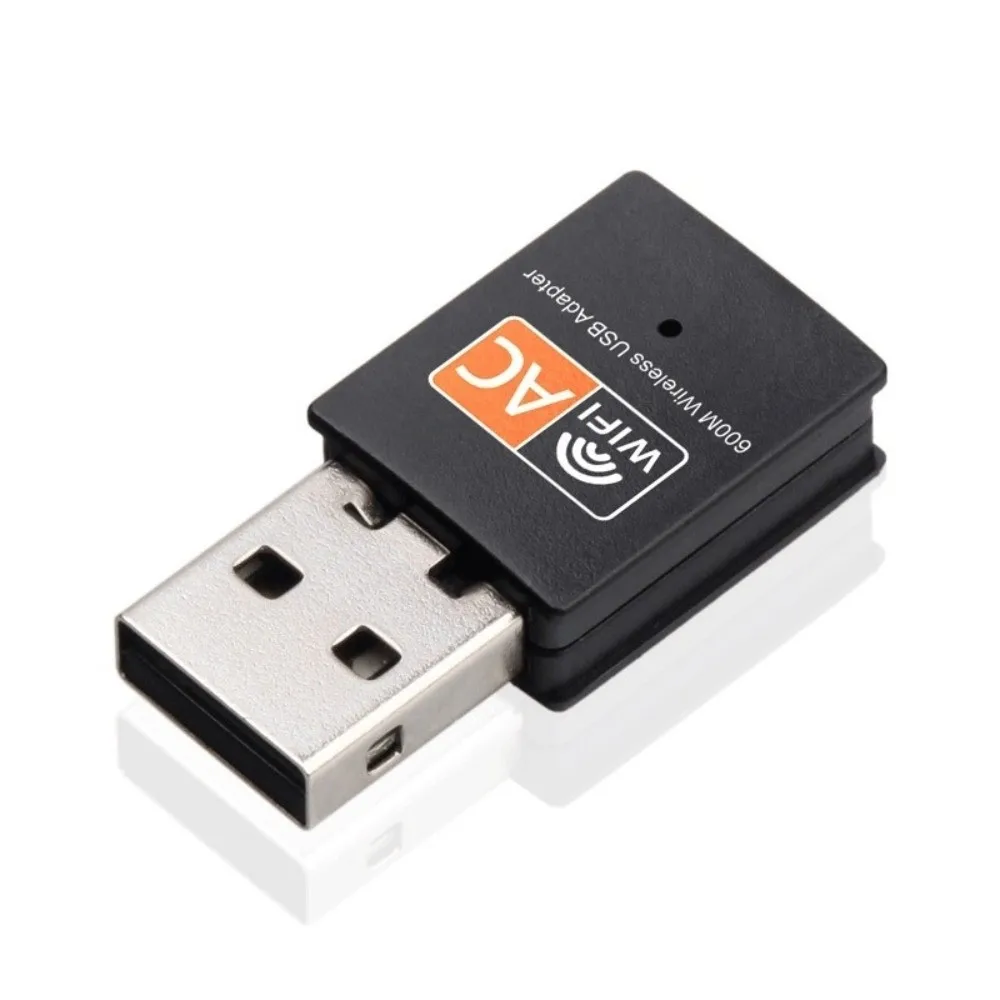 

Пластиковый USB Wi-Fi адаптер, двухдиапазонный (2.4ГГц/5ГГц), беспроводная сетевая карта, скорость 600 Мбит/с, стабильное соединение