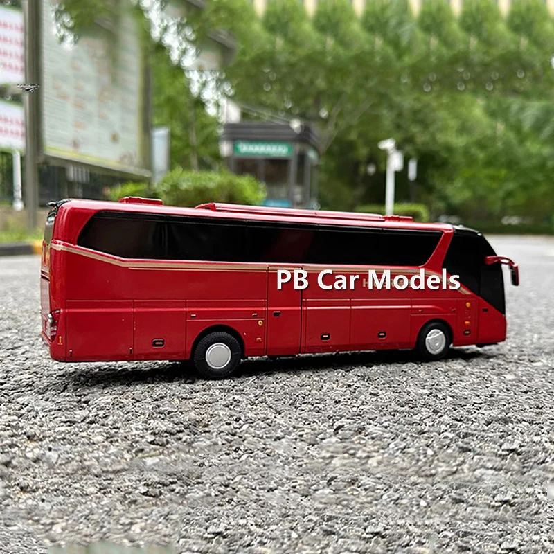 Original factory 1:42 Suzhou Jinlong Haige Bus KLQ6127BAE51 Highway Bus Model