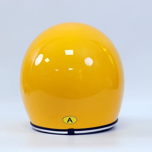 Imagen 2 del producto Casco Retro de fibra de vidrio para motocicleta, casco Unisex de cuerpo pequeño para crucero, cara completa espacial, diseño Vintage