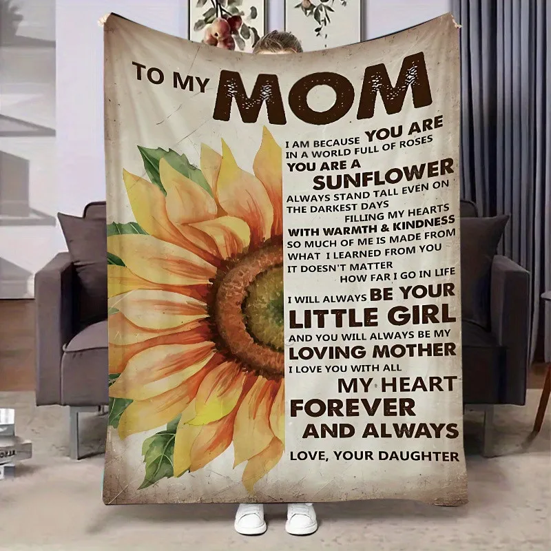 Luxury Oversized Floral Blanket - Soft Flannel Bed Throw