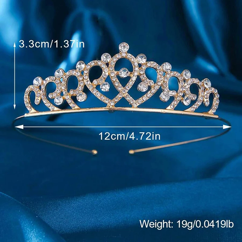 1pc Fashion Women Princess Crown Hair Accessory Simple Birthday Party Photography Jewelry Decoration Bar Mitzvah Crown Headband