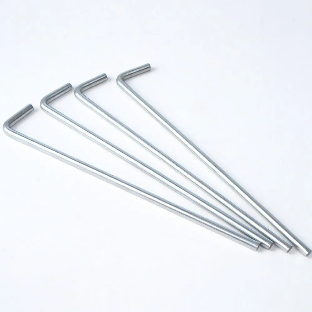 Galvanized U Shaped Landscape Staples For Fabric Securing Pins Ground Nails Steel Stakes For Outdoor Garden Turf Fix